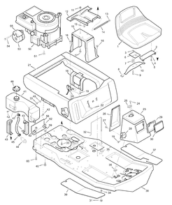 Part Location Diagram of F-99616 Briggs and Stratton Owner's Manual and Parts List